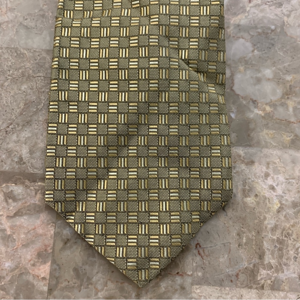 Robert Talbot Tie Tiny Square Geometric Print Finest 100% Silk Men’s Necktie!